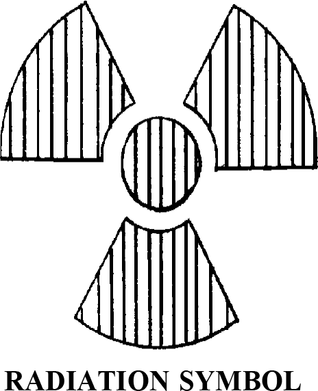 Image of Radiation Symbol the conventional three bladed design