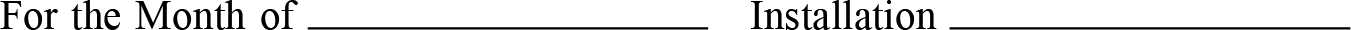 Image of Exhibit 4 State of Connecticut Military Department Property Administration Office Monthly Use Report