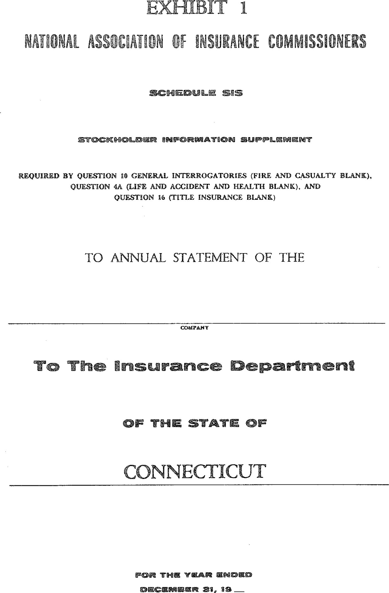 Image of Exhibit 1 Stockholder Information Supplement
