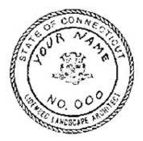 Image of Official Seal design for use by Landscape Architects